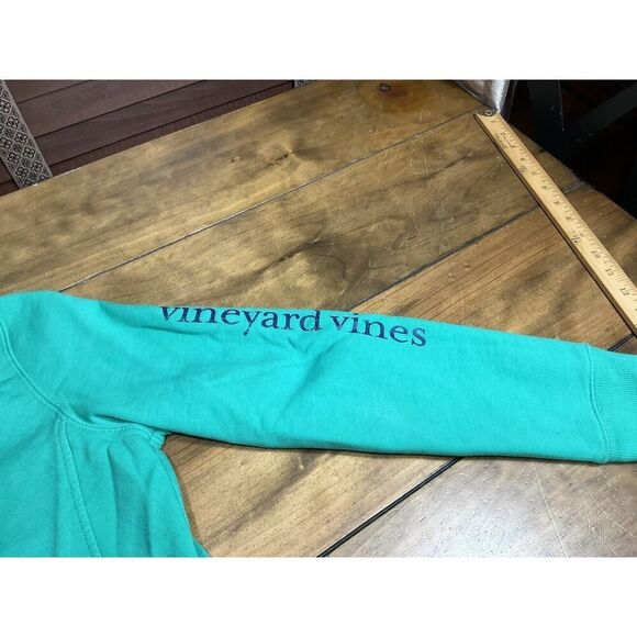 VINEYARD VINES WOMANS VINTAGE WHALE FLEECE 1/4 ZIP SHEP SWEATER SIZE LARGE - Picture 11 of 11